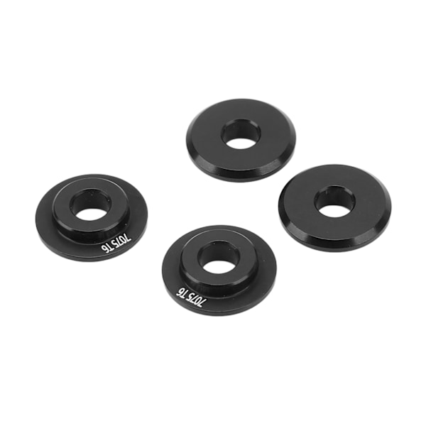 4 stk. Hjul Fælg Adapter Pakning Aluminium Legering Robust Holdbar Hjul Adapter til TRAXXAS UDR 1/7 RC Bil Sort