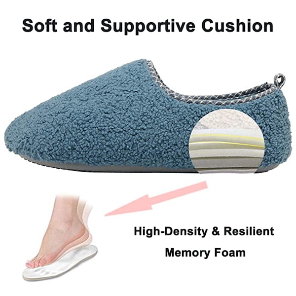 Damtofflor Bekväma Inneskor med Memory Foam Varma P