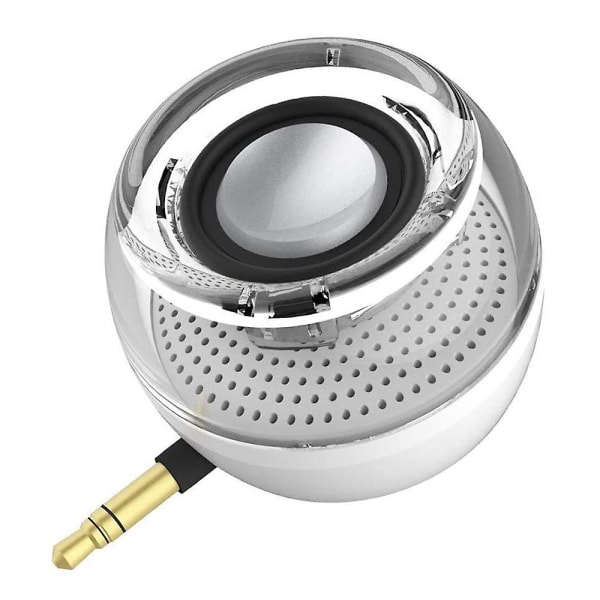 HHL Bärbar högtalare, Crystal 3w Mini trådlös högtalare Aux Audio Jack-kontakt
