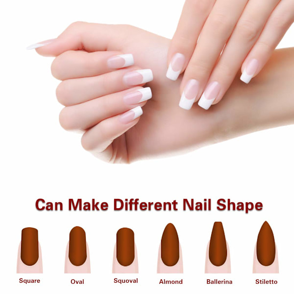 100 stycken Fibernails för nagelförlängning, nagelförlängningssilke glasfiber gel kit falska naglar manikyr salong verktyg för UV gel naglar konst