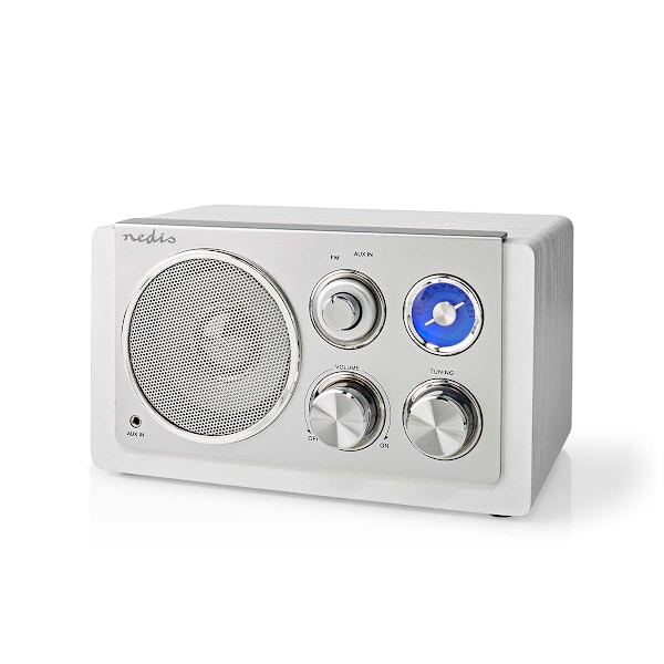 FM-radio | Borddesign | FM | Strømadapter | Analog | 15 W | Blå 1640