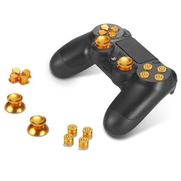 PS4-knappar tumspakar riktningsknappar av aluminium actionknappar
