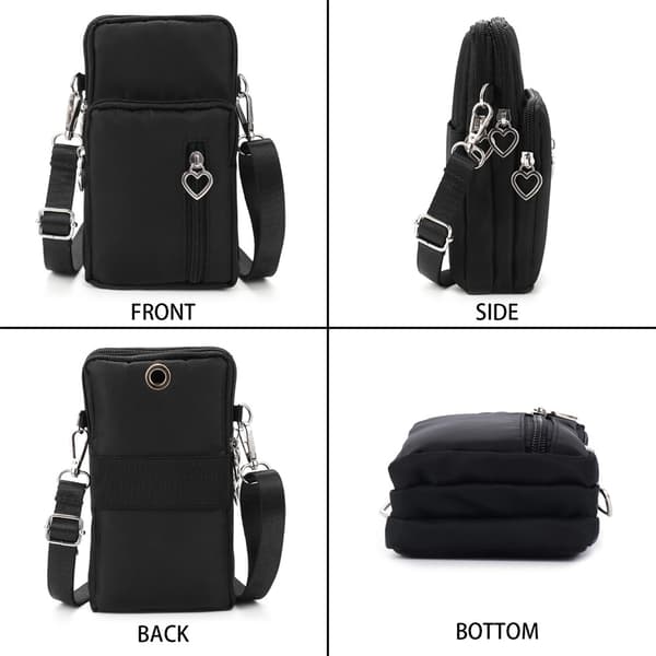 Skuldervesker for kvinner [GKS] Black