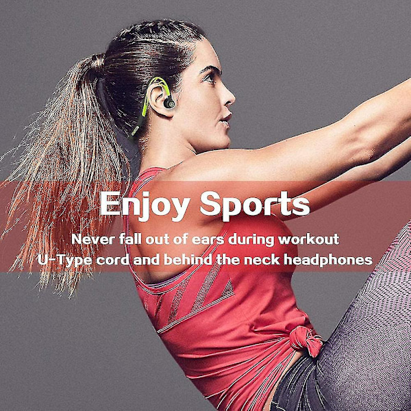 Mucro ML233 Foldbare Kablede Sports Neckband Hovedtelefoner