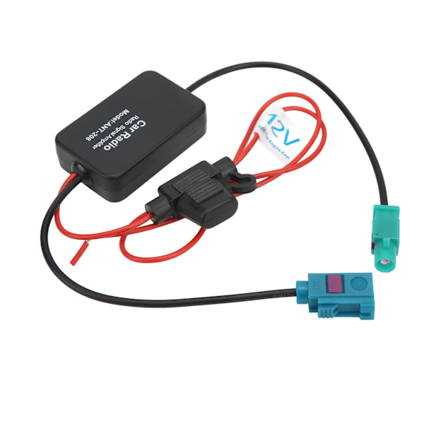 Radioantenne Signalforstærker FAKRA II Interface 12V 75 Ohm AM FM Antenneforstærker til Biler[GKS] 0.1