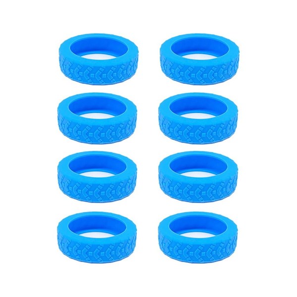 8 stycken Resväska Hjulskydd Kofferthjulskydd SVART Blue