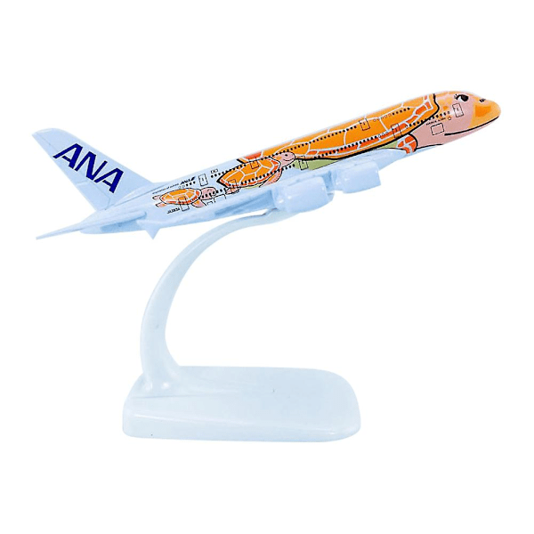 Hopeup 1/500 Mini Simulert Faststofflegering Ana A380 Bar Flymodell Leke Hjemmedekorasjon