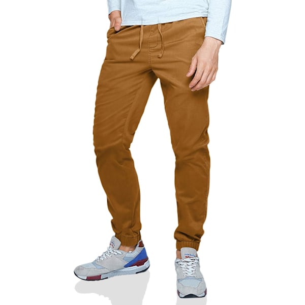 ch herr chinos joggingbyxor 6058 mud 40