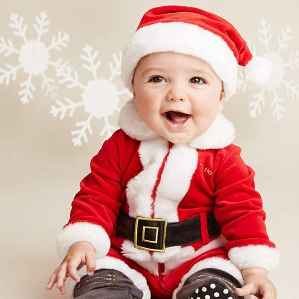 Tomteluva för barn, jultomtehattar Sammet Plysch Röd Hatt