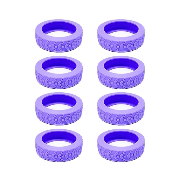 8 st Restskyddsöverdrag för resväska Hjulskydd GULA Purple