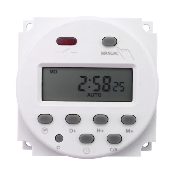 Ny LCD digital programmerbar bryter med timer DC 12V 16A tidsrelé