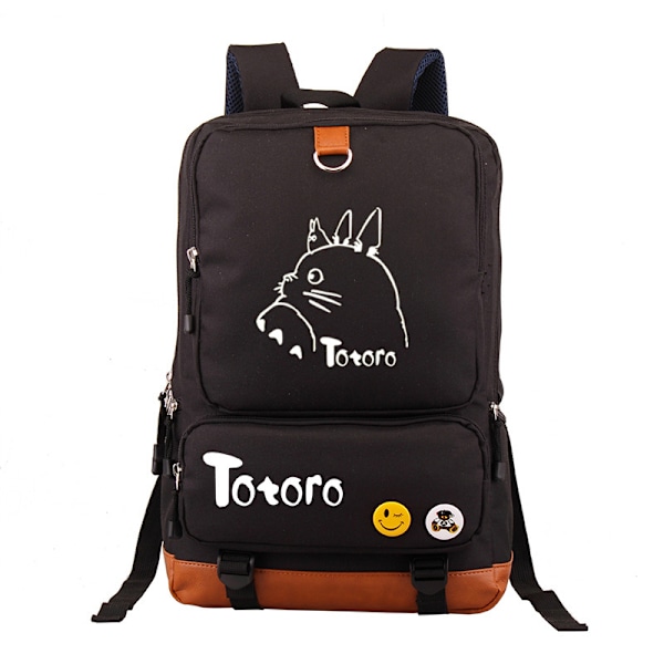 Anime My Neighbor Totoro Luminous Backpack Printed Book Bag Laptop School Bag