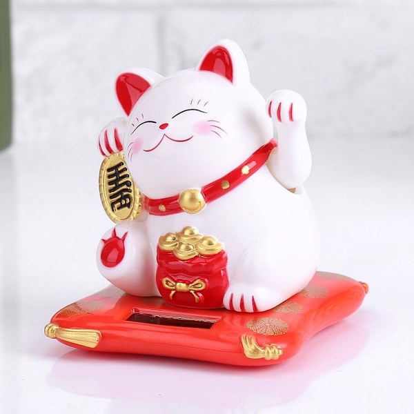 Maneki Neko - Delaman Solcelledrevet Lykkekatt Vinkende Arm