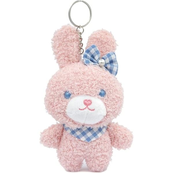 Plush Kanin Nyckelring Leksaker för Barn 6.3\" Tum Fylld Kanin Plushie Ryggsäck