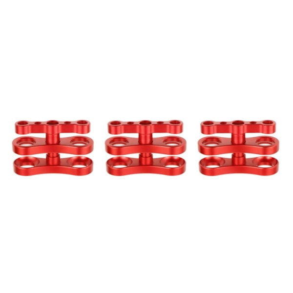 1/2/3 Aluminium Standard 1 Kuleklemme for Undervannsdykking Grå 7,01 x 4,50 cm [GKS] gray 2.76 x 1.77 Inch 1Set