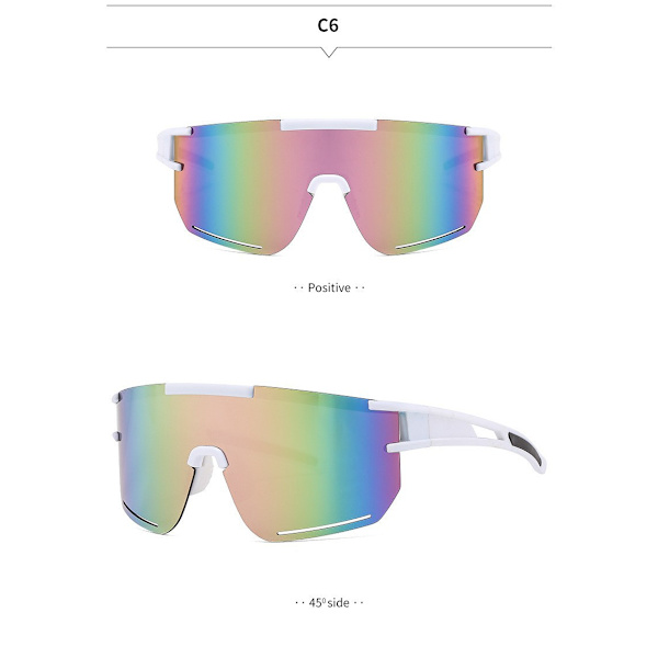 Cyklingglasögon, UV400-skydd, utomhus sportglasögon för unisex, bilkörning, surfing, löpning, skidåkning, fiske (2)