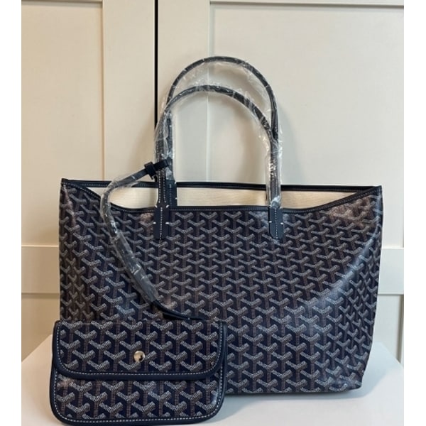 Dogtooth Taske Stor Kapacitet Tote Taske Mor Taske Pung Gave Kvinder Navy Blå-Xin Navy Blå Navy blue S size