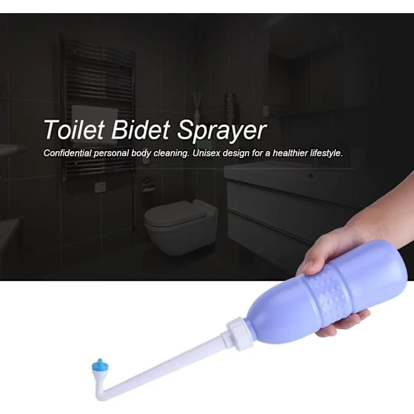 Bærbar Bidet Sprøjte, Rejse Bidet Flaske til Personlig Hygiejne, Håndholdt Bidet Sprøjte uden Trykluft, Flaske med Tørrefunktion