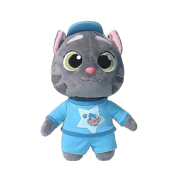 28cm Tyst Version Talking Tom & Friends Med Hatt Plyschleksaker Talking Tom Angela Ginger Dockor Med Utbytbara Kläder Tom with hat