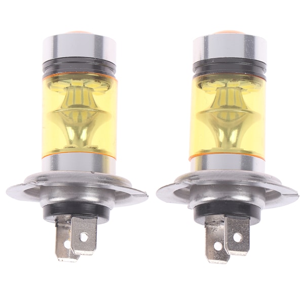2x Bil H4/H7 9003 HB2 8000K Hi/Lo Stråle 20 LED tågeforlygter Hvid White H7