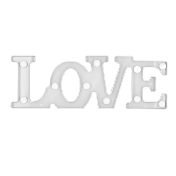 LOVE lampe 10 LED nattlys for frieri, bekjennelse, bryllup