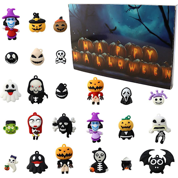 Adventskalender Populær Halloween-dukke Adventskalender Blindboks 24 gaver Julnedtelling Blindboks style 1