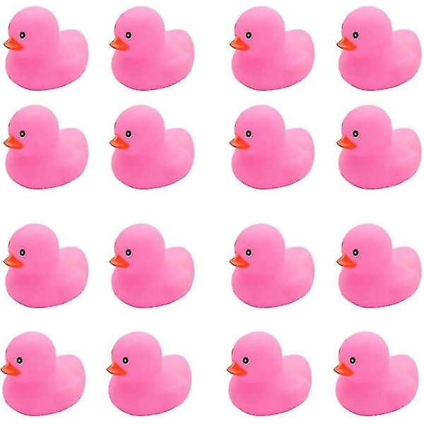 16pcs Pink Rubber Duck Kids Bath Duck Toy Toddler Boys Girlssqueak