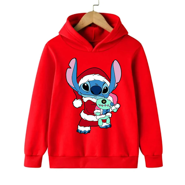 Rolig 90'er julestitch luvtröja Børn Tegnede Tøj Børn Pige Dreng Lilo and Stitch Sweatshirt Hoody Baby Casual Top 59028 59028 140CM