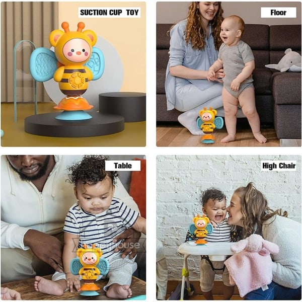 Sugproppsleksak för babyleksaker 0 12 13 24 månader montessori snurra musikalisk leksak[GKS]