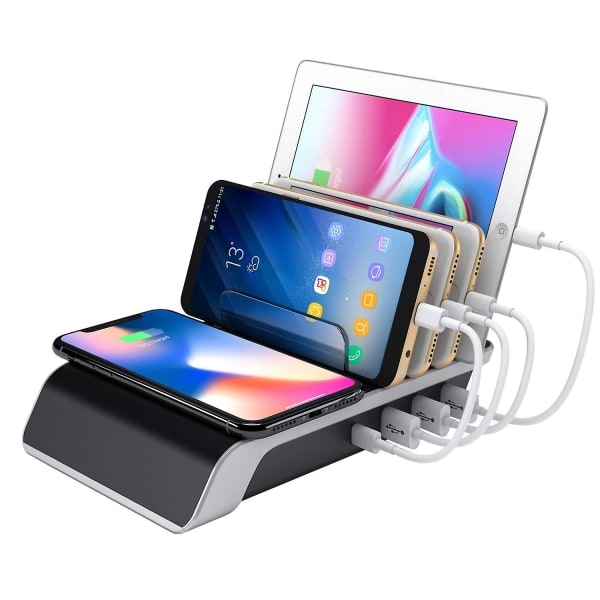 TG USB Multi-Enhetsladdningsstation, 4-Portars Skrivbordsladdningsstation