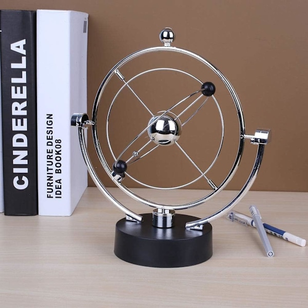 Elektronisk Evighetsmaskin Leke Simulering Galakse Ring Modell Roterende Balanse Ball Fysikk Vitenskap Leke Beste Kontorpult Dekor