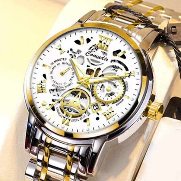 Herreur Quartz Urværk Business Ur Automatisk M Black One size