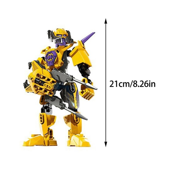 Star Warrior Soldiers Heroes Factory Bionicle Surge String Robotfigurer Block Barnleksaker Yellow