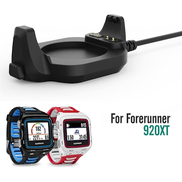 Ladedokk Kompatibel med Garmin Forerunner 920xt, USB Data Synkroniserings Ladedokk med 1m