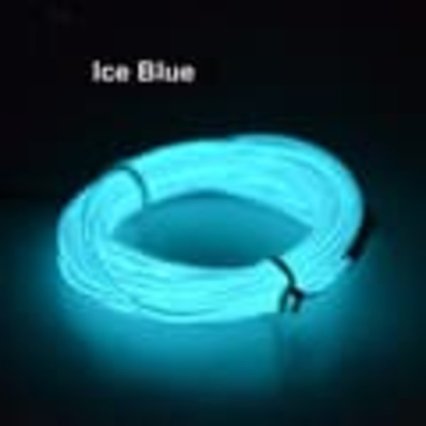 Batteridriven LED Glowstrip Neon Strip 3 Meter - Blå