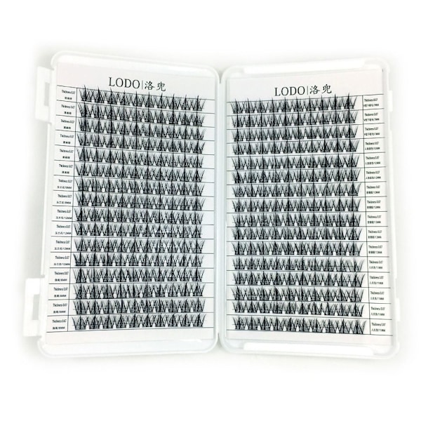 320 knippen individuella lösögonfransar 3D 12MM 12MM 12mm