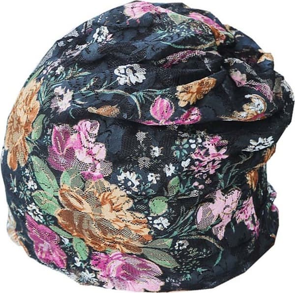 3-pak blomsterblonde lue, chemo lue hatter for kvinner