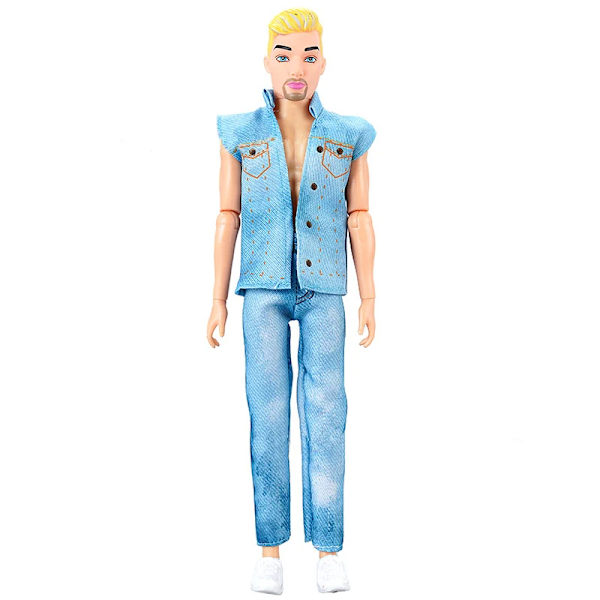 30cm Mann/Kvinne Dukke Fullt Sett 1/6 Bjd Ken Dukke med Klær Jenter Kler Opp Lekegaver Gold Doll with Clothes