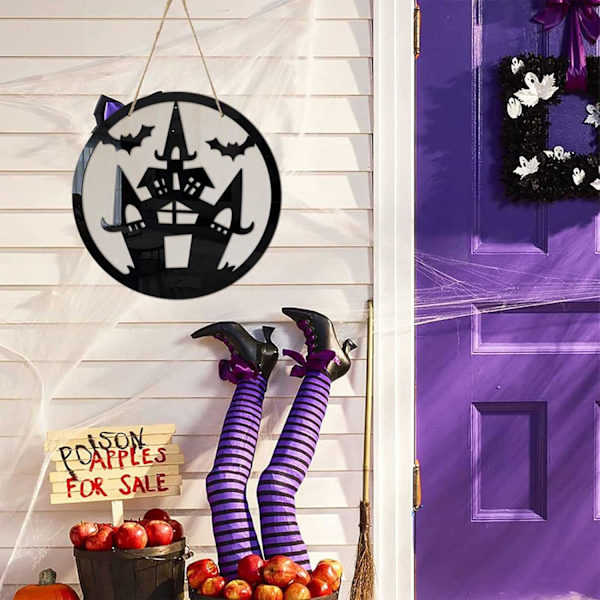 Halloween-koristeet Ovi, Hyvää Halloweenia Riippuva Ovi