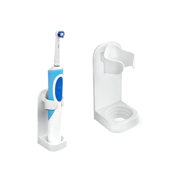 2-pack - Tandborsthållare Vägg för eltandborstar Vit white