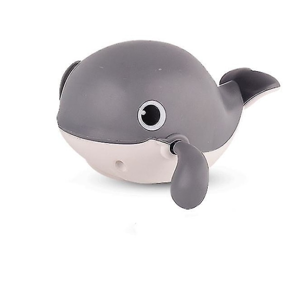 HHL Cartoon Bath Animal penguin whale Baby Water Toy（Gray）