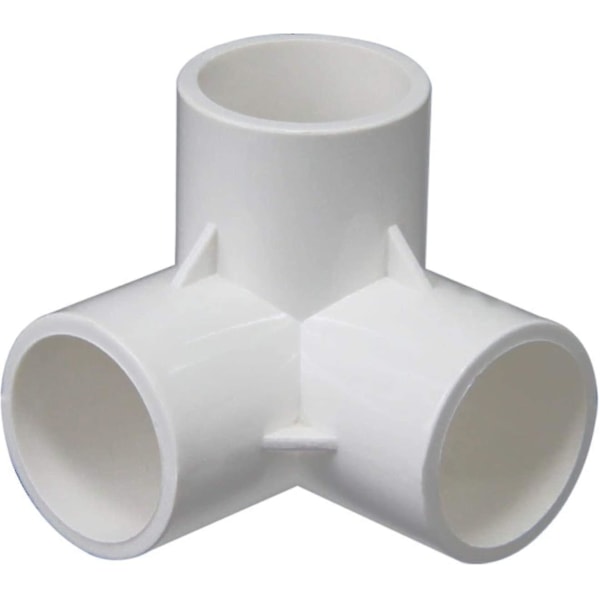 3-vejs PVC-fittings PVC-rørfittings, 3D-fittings (32 mm, 4 stk)