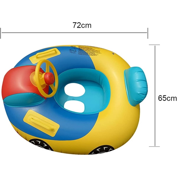 Baby uppblåsbar simring, barn simring, säkerhet - handtag,