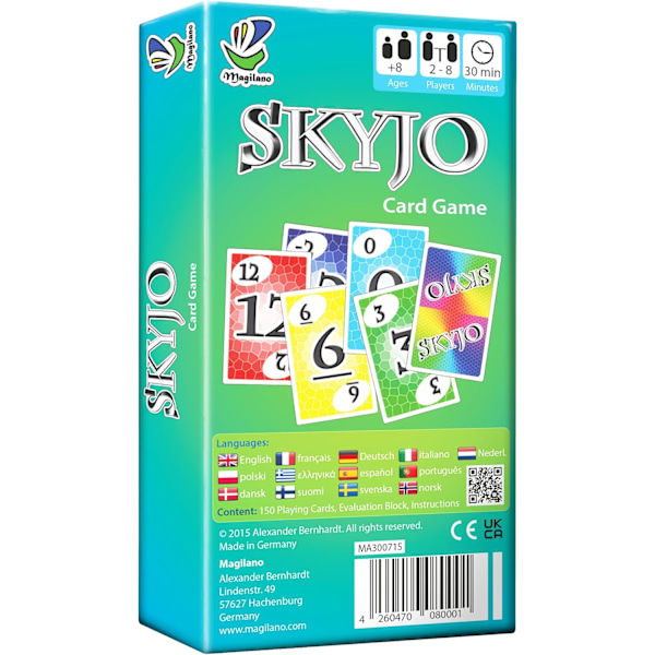 SKYJO, från Magilano - Det helt nya kortspelet/brädspel för barn