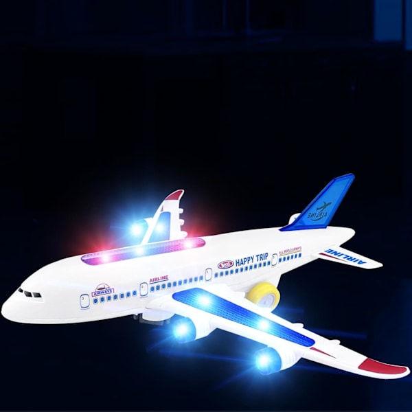 Flygplansleksaker för 3 4 5 6 8 år gamla pojkar och flickor - Elektriskt flygplansleksak