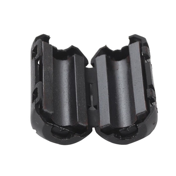 10st svart Clip On Clamp Rfi Emi Noise Filters Ferritkärna för 5 mm kabel
