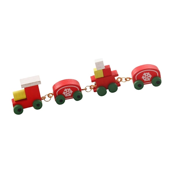5x1/12 Dukkehus Mini Jule Tog til Bygning af Model Tog Jernbanestation rød