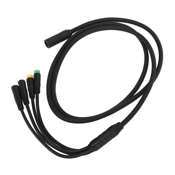 Sykkelmotor Konverteringskabel Vanntett 1 til 4 Mid Drive Motor Skjøteledning for BAFANG BBS01 BBS02 1,2m 0.1