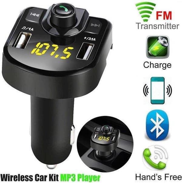 Stöder USB-laddning för mobiltelefoner och handsfreesamtal; ett tillbehör för bilstereo och samtal.