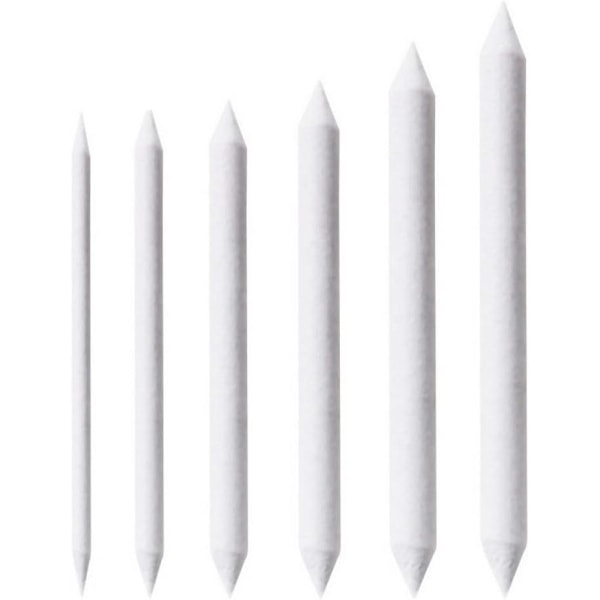 6 st Rittstift, Bländstift och Tortillons Set, Konstsats för Bländning